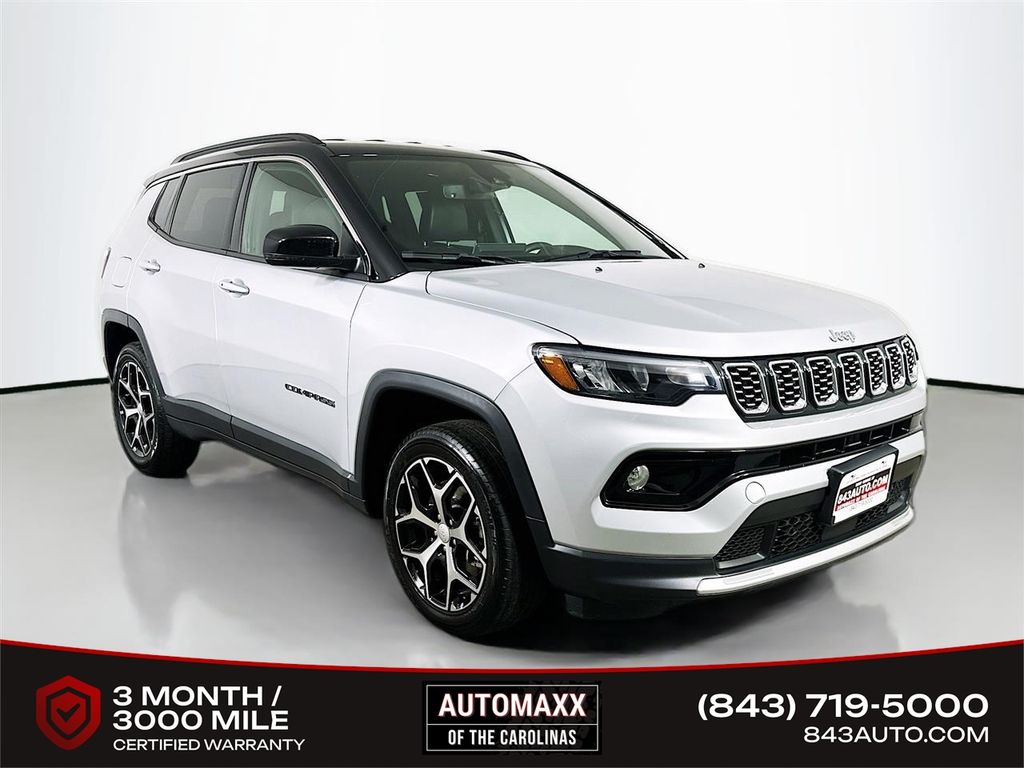 Silver Zynith Metallic Clearcoat 2024 Jeep Compass Limited 4WD SUV / Crossover Four-Wheel Drive 8-Speed Automatic