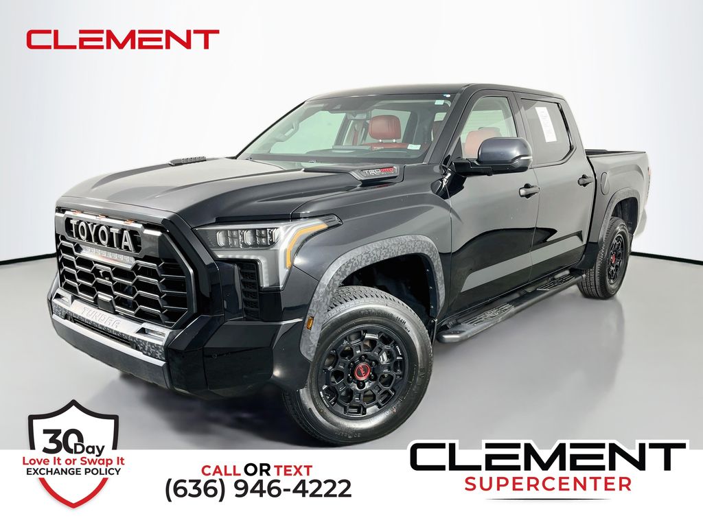 Midnight Black Metallic 2023 Toyota Tundra Hybrid Pickup Truck Four-Wheel Drive Automatic
