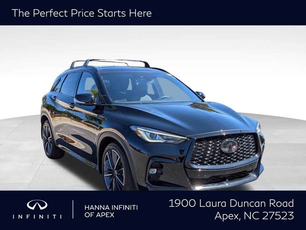 Black Obsidian 2025 INFINITI QX50 SUV / Crossover All-Wheel Drive Continuously Variable Transmission