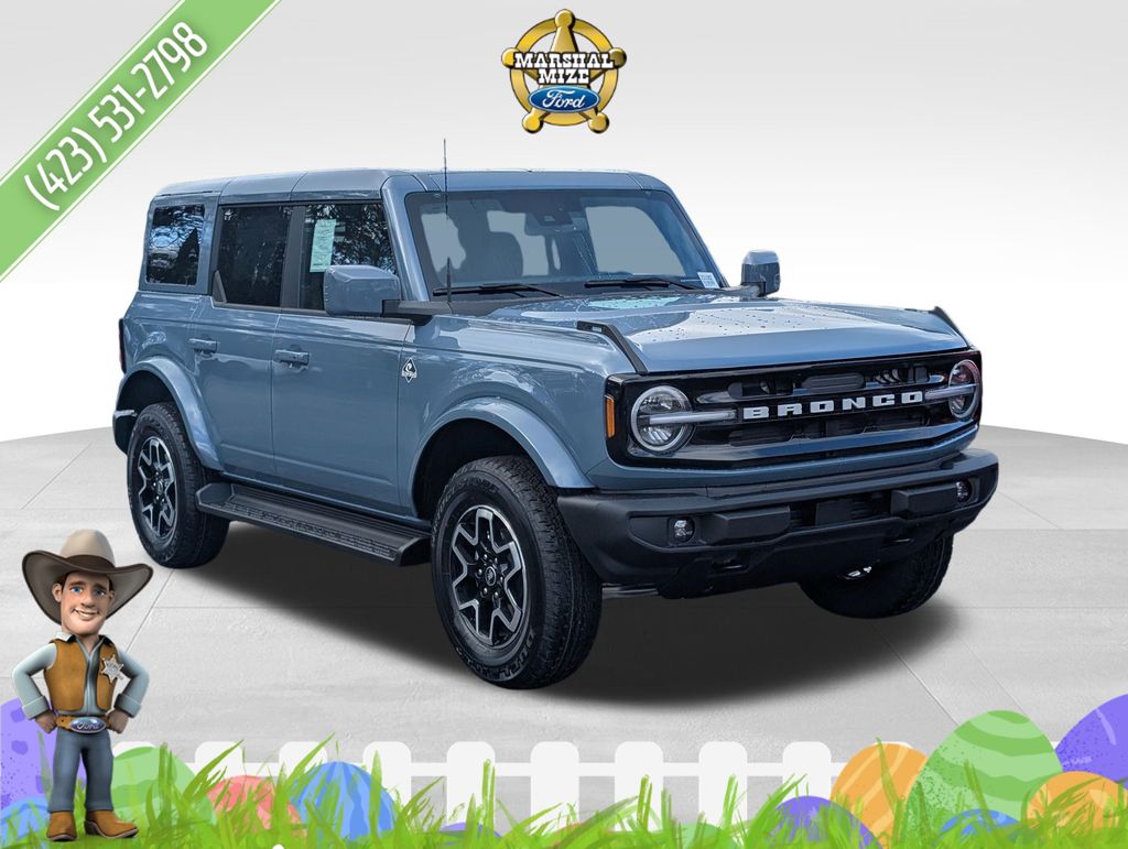 Blue (Azure Gray Metallic Tri-Coat) 2025 Ford Bronco Outer Banks 4-Door 4WD SUV / Crossover Four-Wheel Drive Automatic