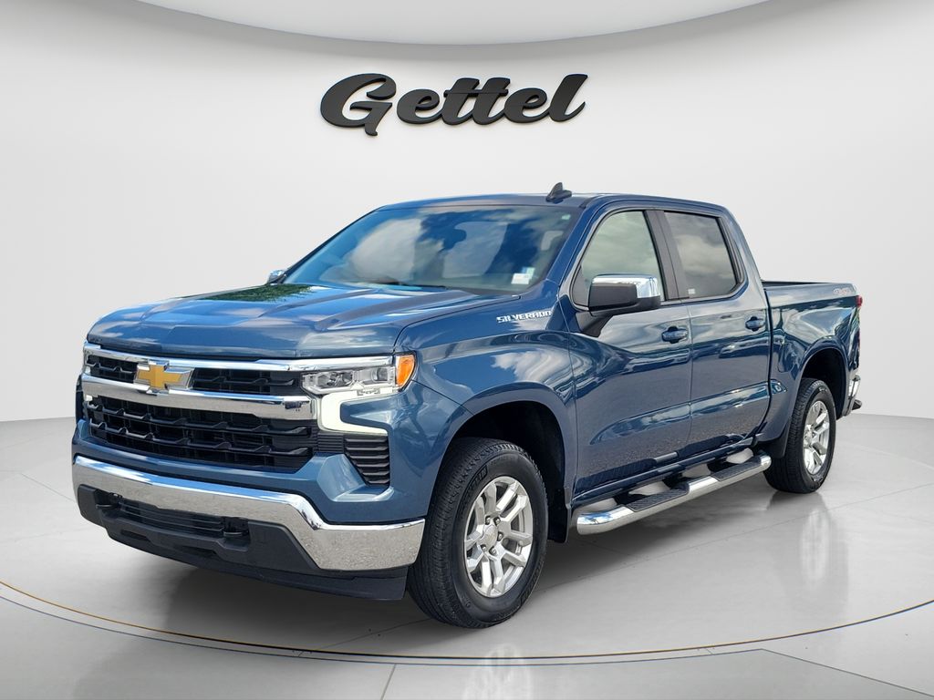 Lakeshore Blue 2024 Chevrolet Silverado 1500 Pickup Truck Four-Wheel Drive 8-Speed Automatic