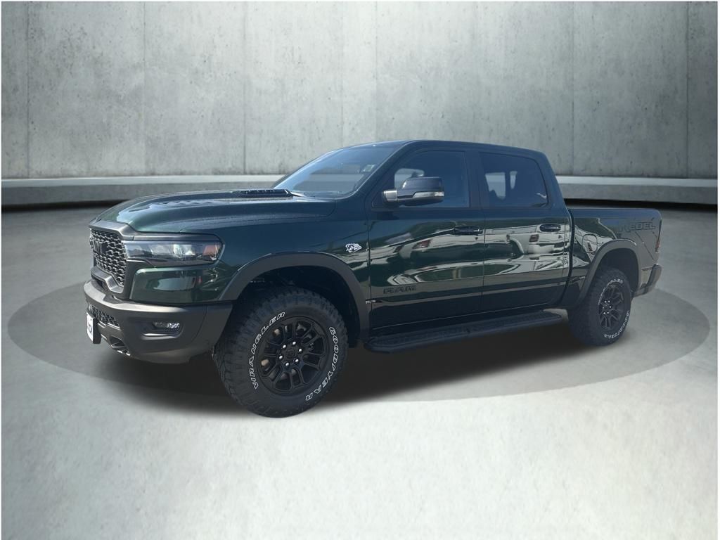 Serrano Green Metallic 2026 RAM 1500 Pickup Truck Four-Wheel Drive 8-Speed Automatic