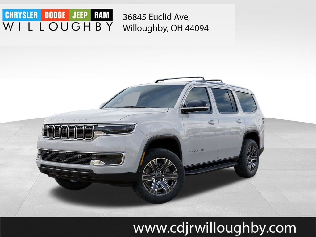 Bright White Clearcoat 2025 Jeep Wagoneer 4WD SUV / Crossover Four-Wheel Drive 8-Speed Automatic