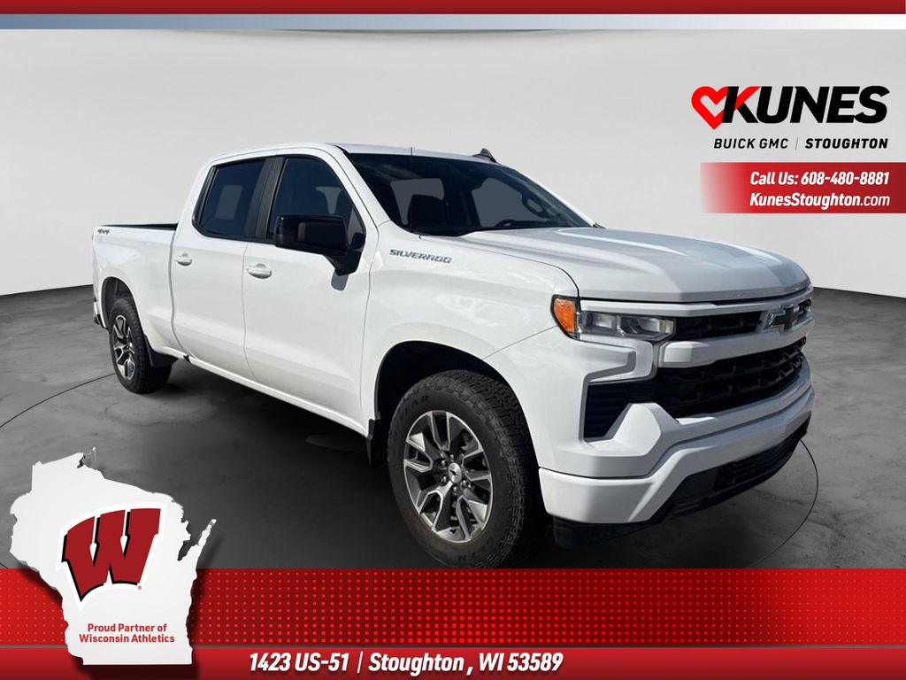 Summit White 2025 Chevrolet Silverado 1500 Pickup Truck Four-Wheel Drive Automatic
