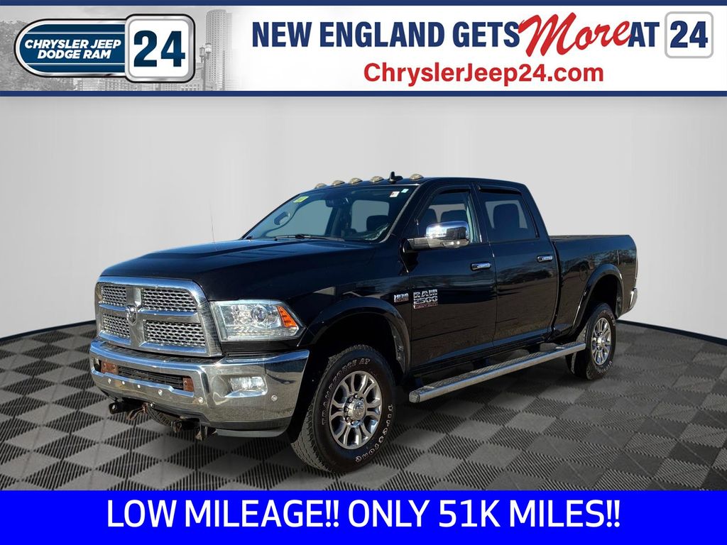 Brilliant Black Crystal Pearlcoat 2016 RAM 2500 Laramie Crew Cab 4WD Pickup Truck Four-Wheel Drive 6-Speed Automatic