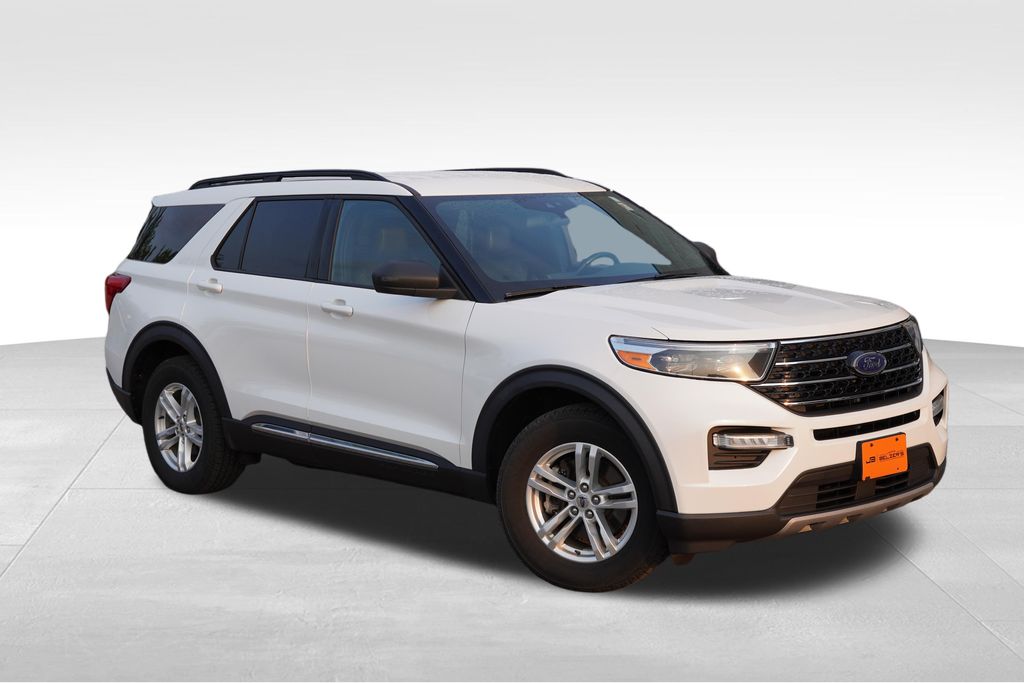 Star White Metallic Tri-Coat 2020 Ford Explorer SUV / Crossover All-Wheel Drive Automatic