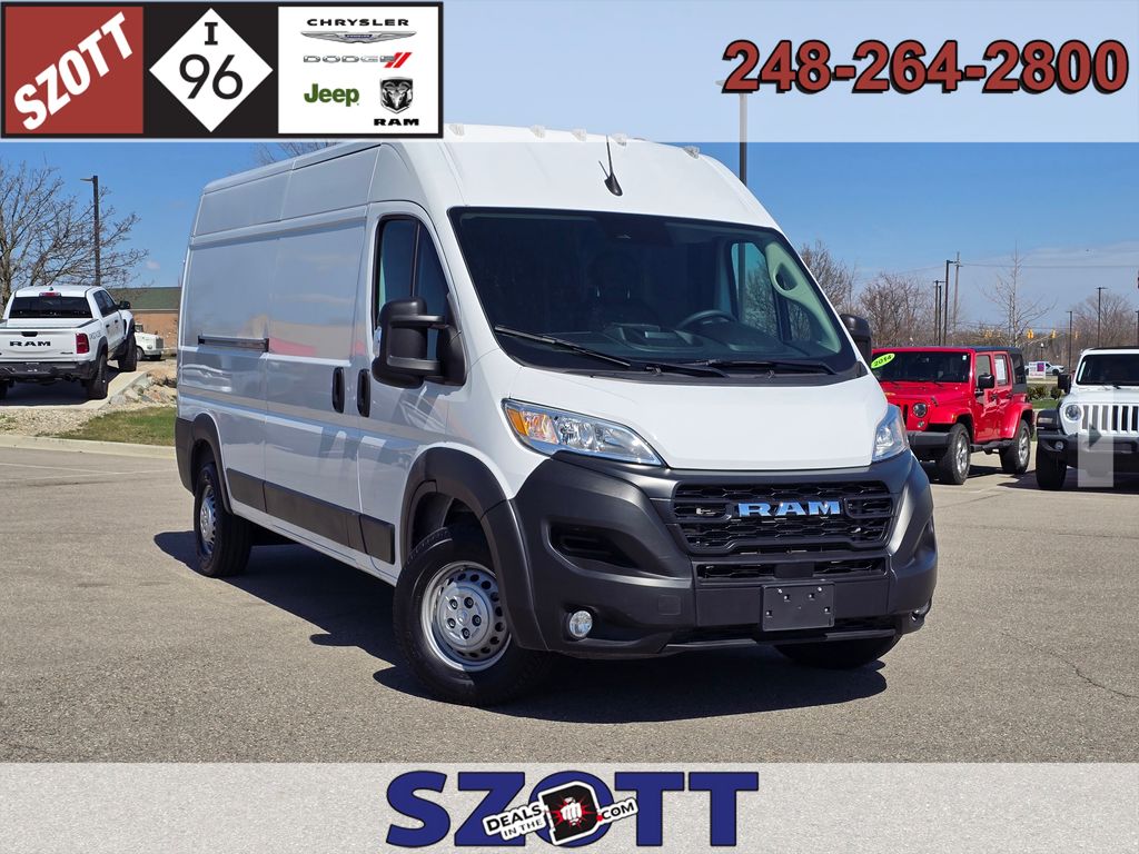 Bright White Clearcoat 2025 RAM ProMaster 2500 Tradesman 159 High Roof Cargo Van FWD Van Front-Wheel Drive Automatic