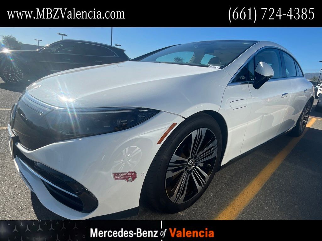 Polar White 2023 Mercedes-Benz EQS Sedan Rear-Wheel Drive 1-Speed Automatic
