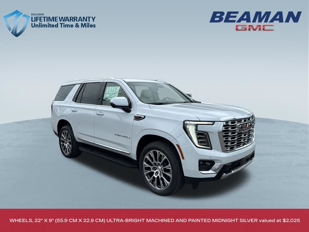 Glacier White Tricoat 2026 GMC Yukon Denali 4WD SUV / Crossover Four-Wheel Drive Automatic