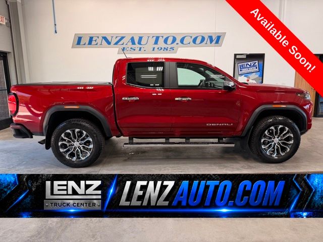 Volcanic Red Tintcoat 2025 GMC Canyon Pickup Truck Four-Wheel Drive 8-Speed Automatic