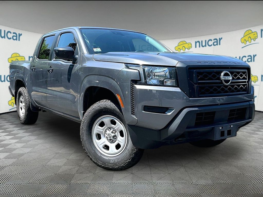 Gray (Gun Metallic) 2024 Nissan Frontier Pickup Truck Four-Wheel Drive 9-Speed Automatic Overdrive