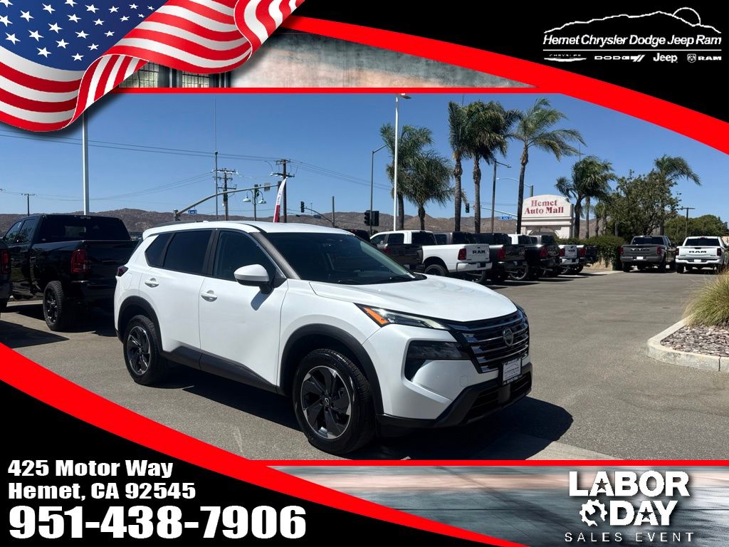 Everest White Pearl 2024 Nissan Rogue SUV / Crossover All-Wheel Drive Continuously Variable Transmission
