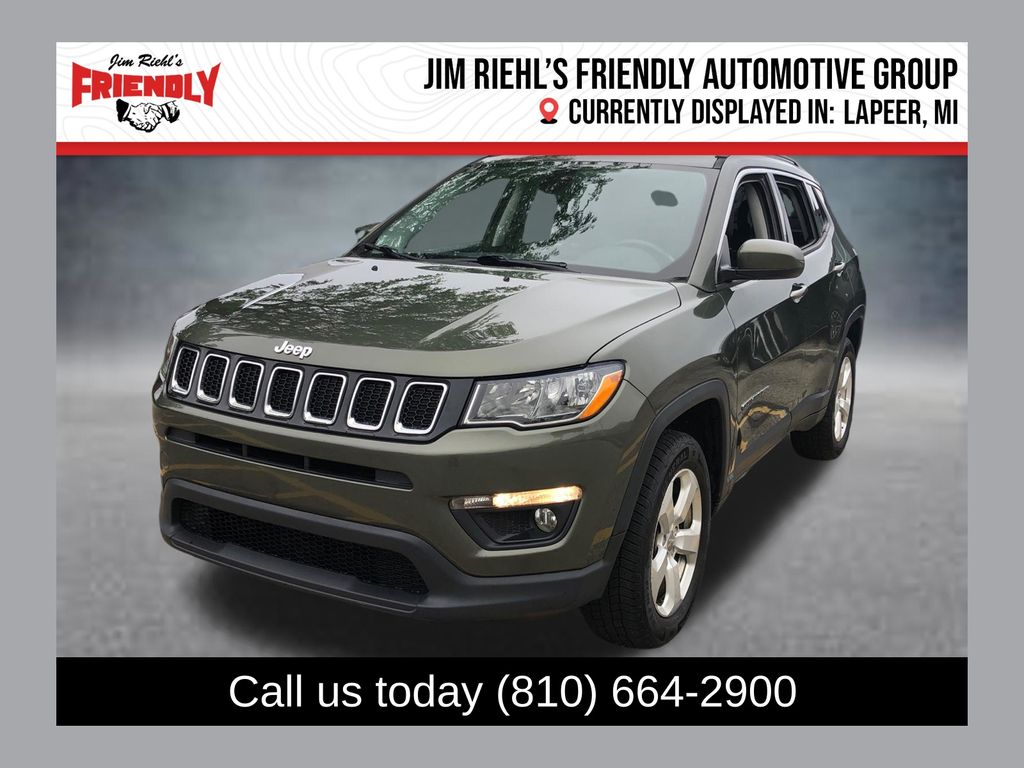 Olive Green Pearlcoat 2018 Jeep Compass SUV / Crossover Four-Wheel Drive 9-Speed Automatic