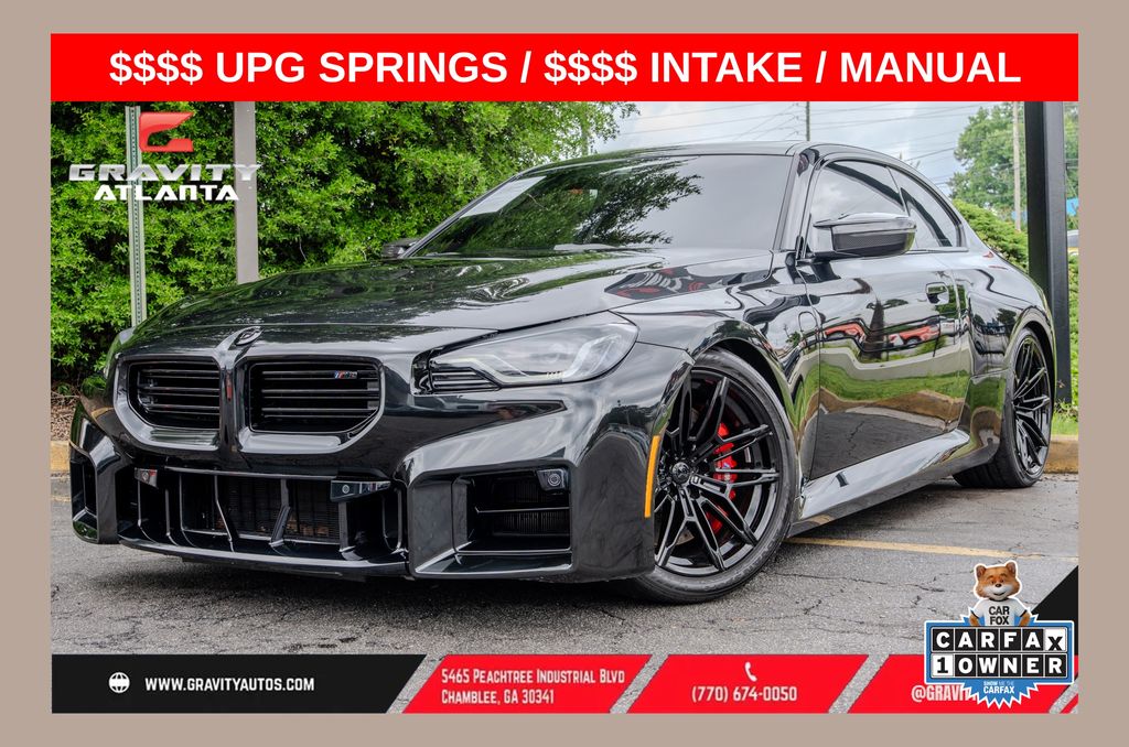Black Sapphire Metallic 2024 BMW M2 Coupe Rear-Wheel Drive 6-Speed Manual