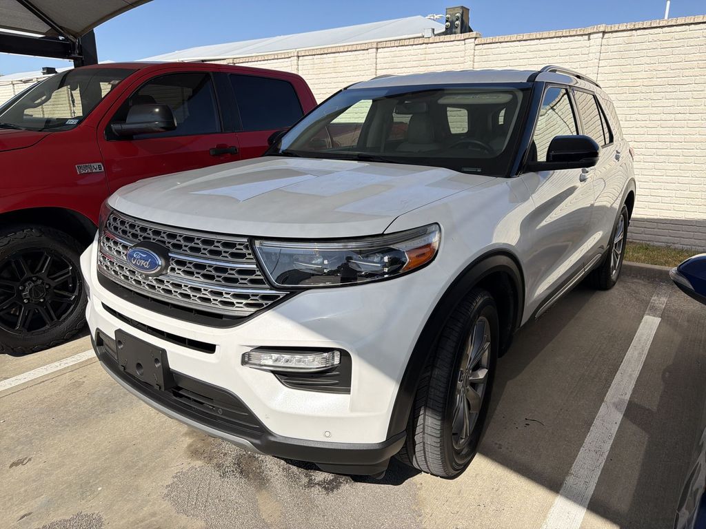 White Metallic 2020 Ford Explorer SUV / Crossover All-Wheel Drive Automatic