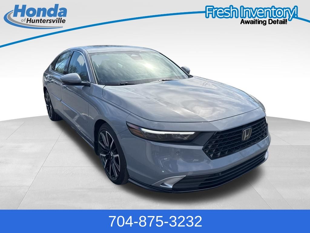 Urban Gray Pearl 2024 Honda Accord Hybrid Touring FWD Sedan Front-Wheel Drive Continuously Variable Transmission