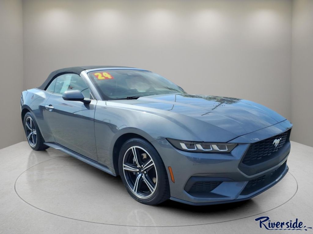 Carbonized Gray Metallic 2024 Ford Mustang EcoBoost Premium Convertible RWD Convertible Rear-Wheel Drive Automatic