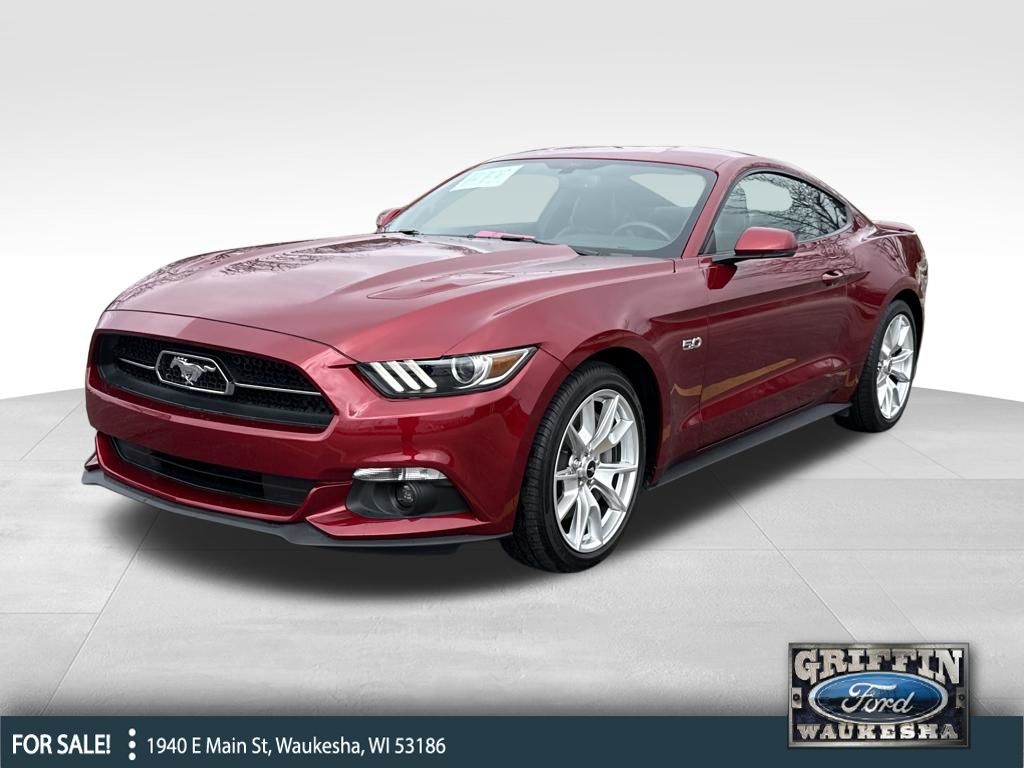 Ruby Red Metallic Tinted Clearcoat 2015 Ford Mustang GT Premium Coupe RWD Coupe Rear-Wheel Drive 6-Speed Manual
