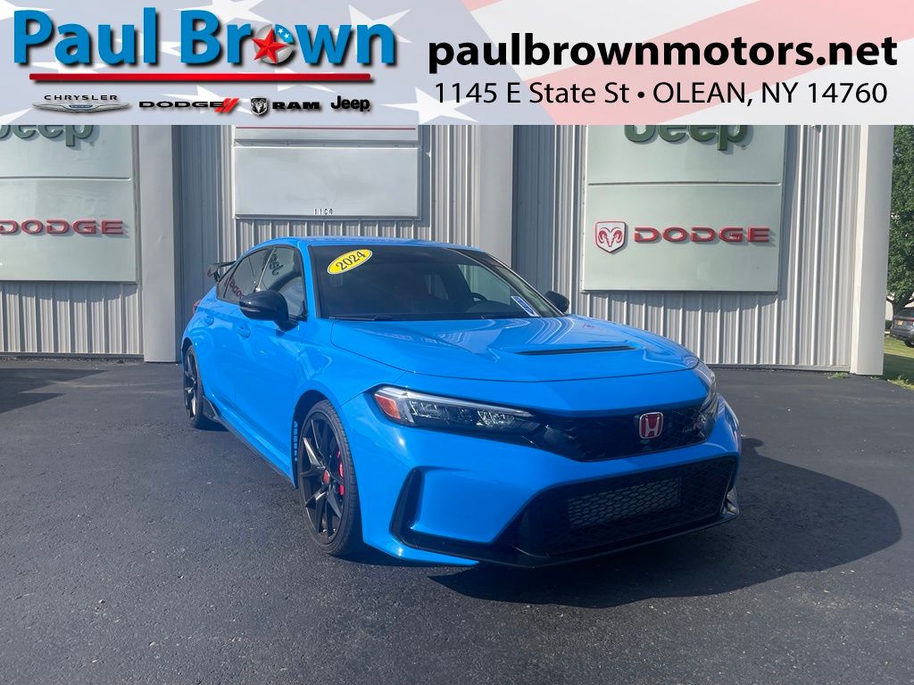 Boost Blue Pearl 2024 Honda Civic Type R Hatchback Front-Wheel Drive 6-Speed Manual