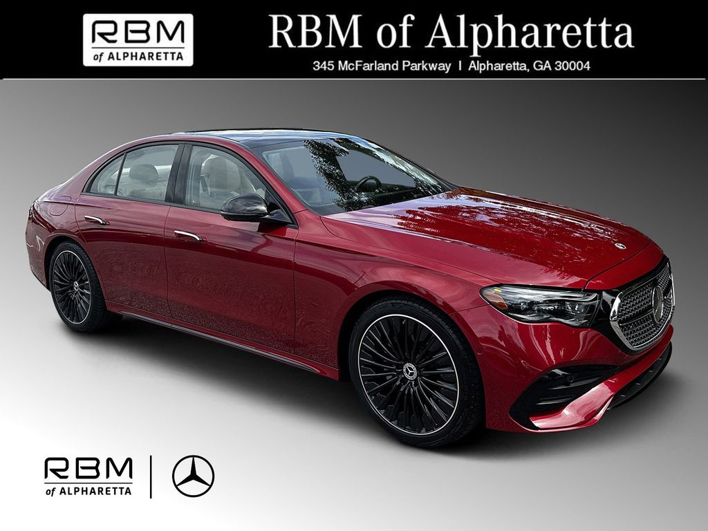 Red 2026 Mercedes-Benz E-Class E 350 RWD Sedan Rear-Wheel Drive 9-Speed Automatic