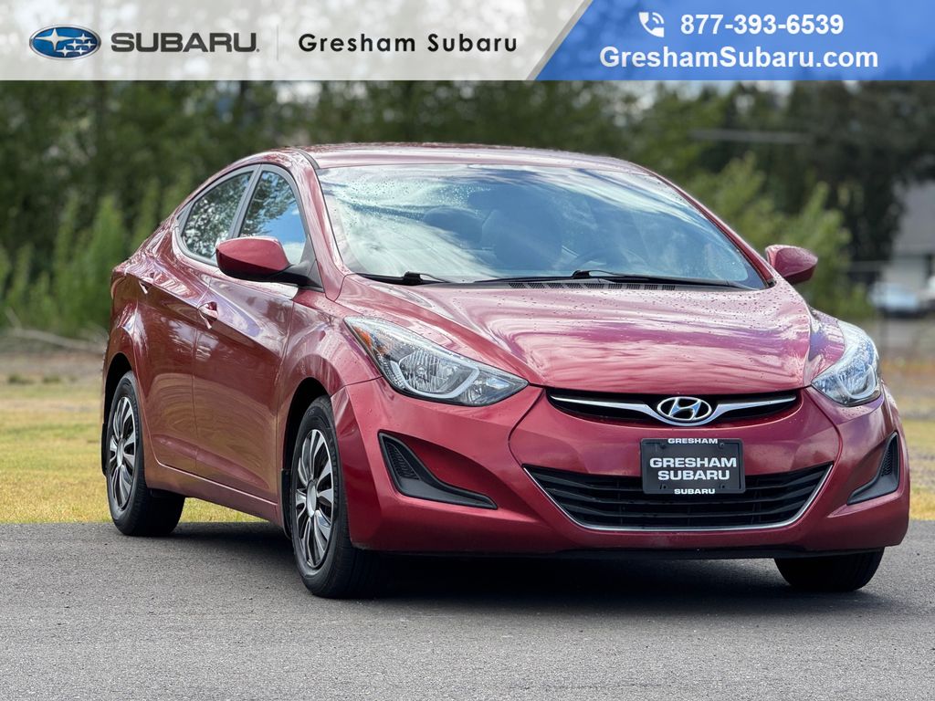 Venetian Red 2016 Hyundai Elantra SE FWD Sedan Front-Wheel Drive 6-Speed Automatic