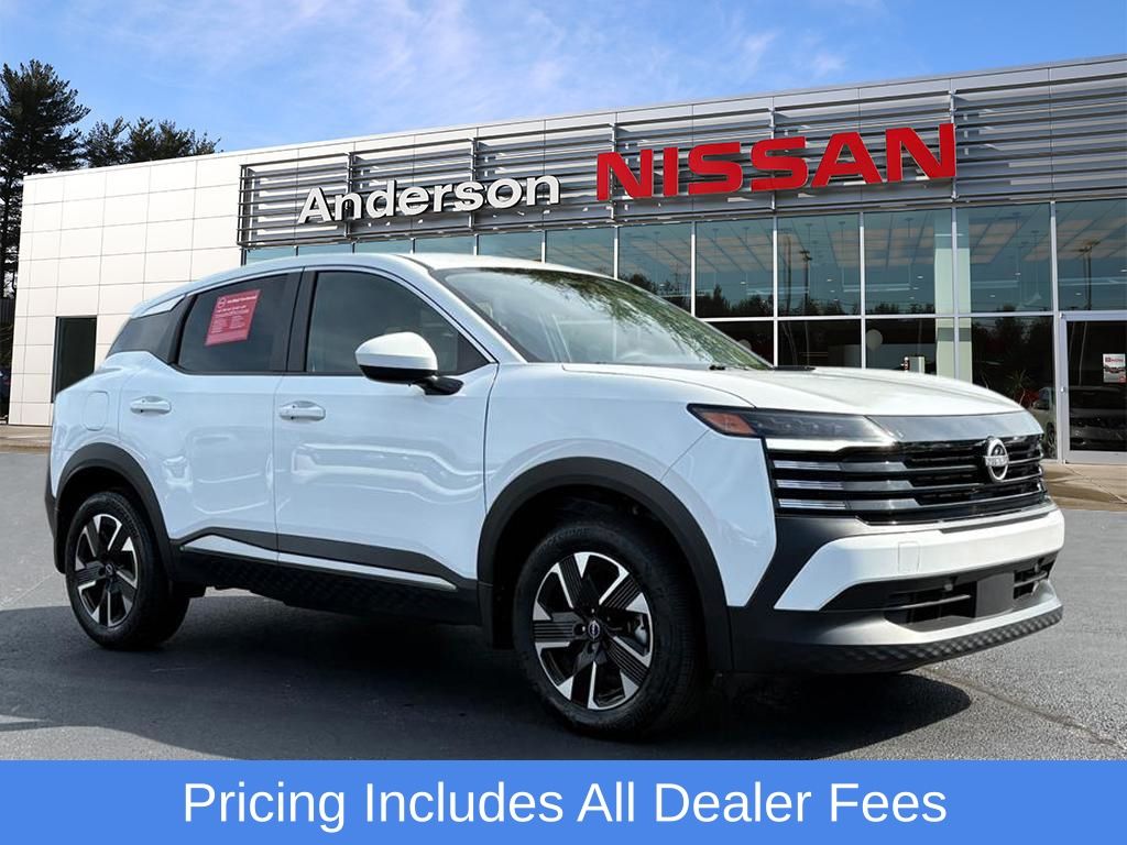 White (Fresh Powder) 2025 Nissan Kicks SUV / Crossover All-Wheel Drive Continuously Variable Transmission