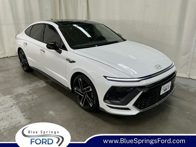 Serenity White 2024 Hyundai Sonata N Line FWD Sedan Front-Wheel Drive 8-Speed Automatic