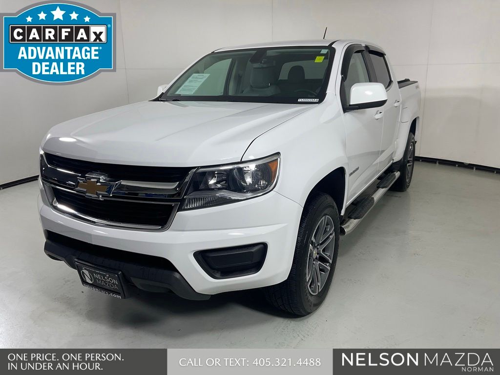 Summit White 2019 Chevrolet Colorado Work Truck Crew Cab 4WD Pickup Truck Four-Wheel Drive 8-Speed Automatic