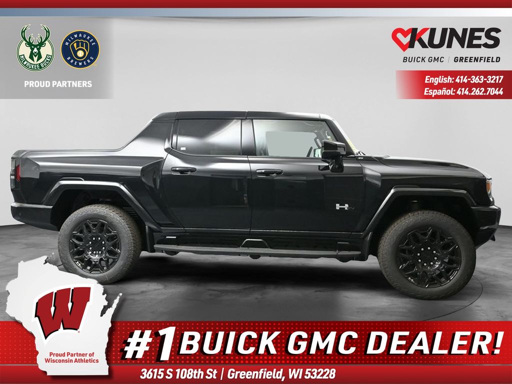 Black 2025 GMC Hummer EV Pickup Pickup Truck All-Wheel Drive 1-Speed Automatic