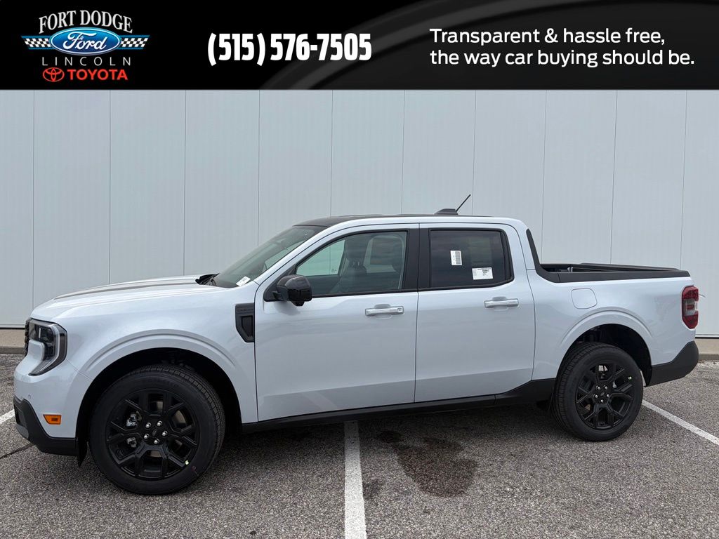 Space White Metallic 2026 Ford Maverick Pickup Truck All-Wheel Drive Continuously Variable Transmission