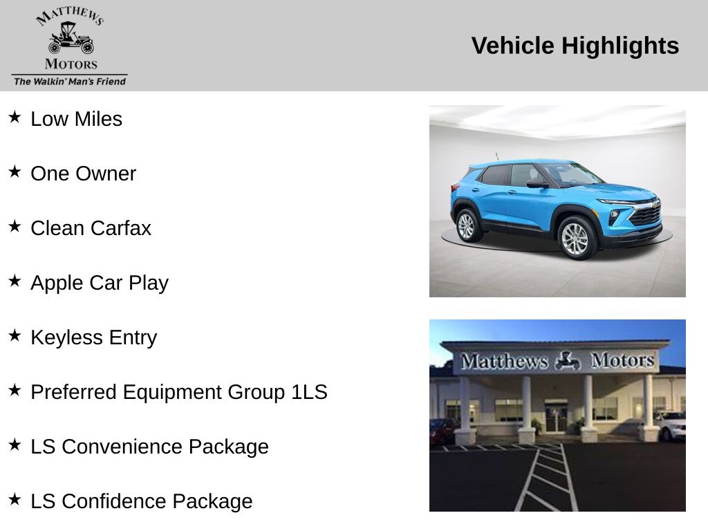 2025 Chevrolet TrailBlazer LS Blue at Bob Mills Chevrolet