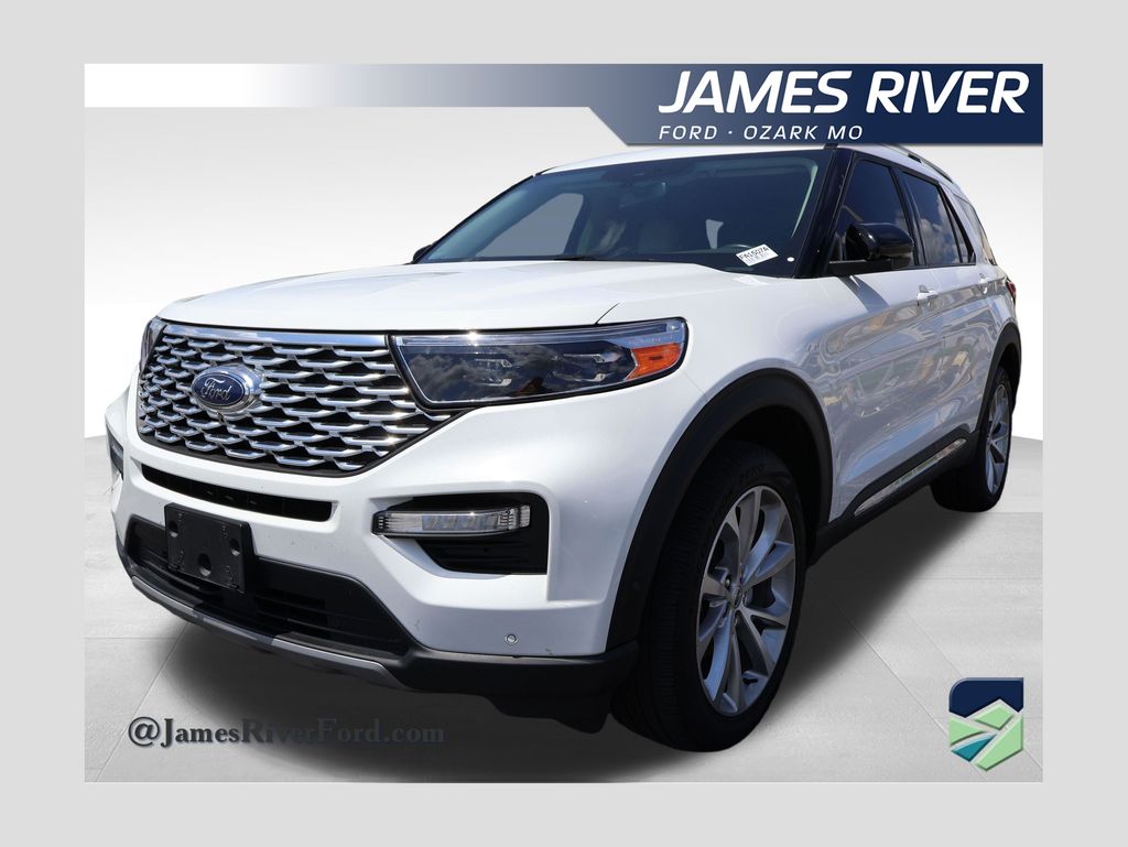 White Metallic 2023 Ford Explorer SUV / Crossover All-Wheel Drive Automatic