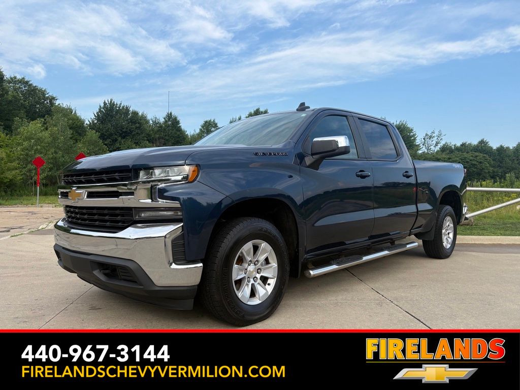 Northsky Blue Metallic 2021 Chevrolet Silverado 1500 Pickup Truck Four-Wheel Drive 8-Speed Automatic