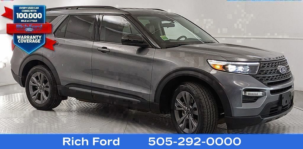 Gray Metallic 2024 Ford Explorer XLT RWD SUV / Crossover Rear-Wheel Drive Automatic