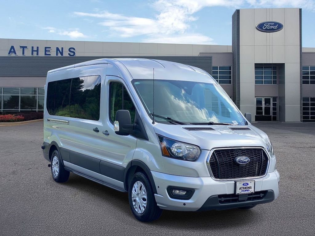 Ingot Silver 2024 Ford Transit Passenger Van Rear-Wheel Drive 