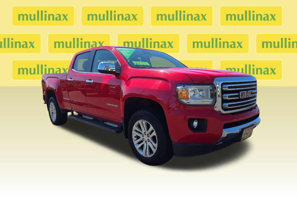Cardinal Red 2015 GMC Canyon SLT Crew Cab 4WD Pickup Truck Four-Wheel Drive 6-Speed Automatic