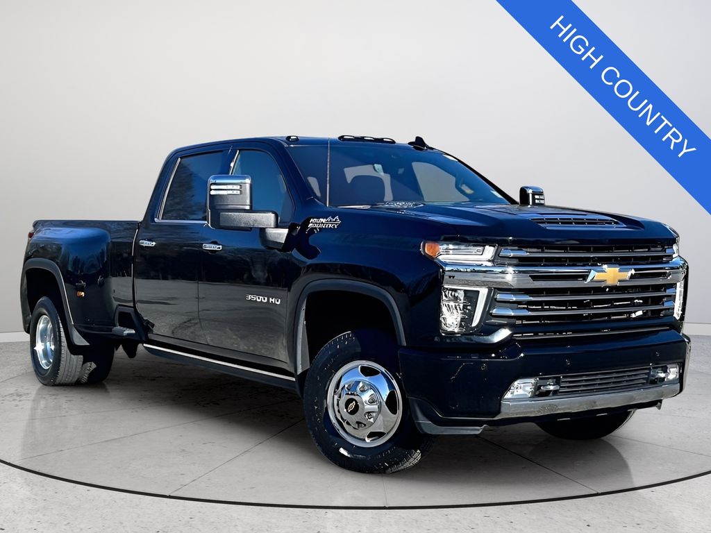 Black 2023 Chevrolet Silverado 3500HD High Country Crew Cab 4WD Pickup Truck Four-Wheel Drive Automatic