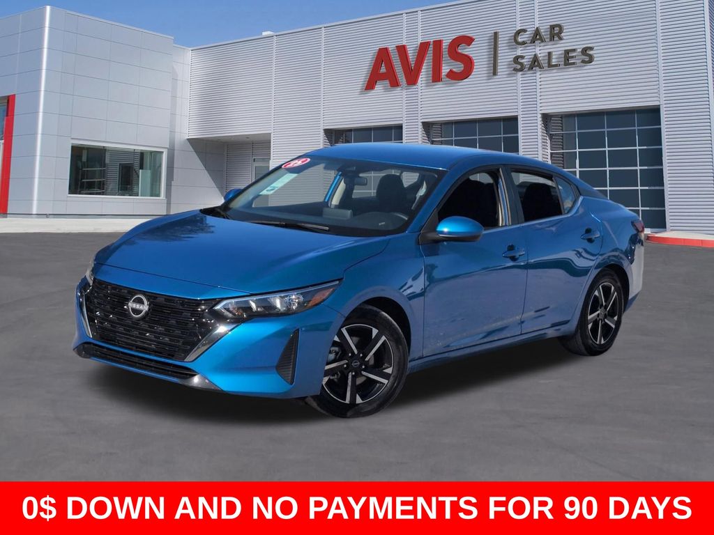 Electric Blue Metallic 2025 Nissan Sentra SV FWD Sedan Front-Wheel Drive Continuously Variable Transmission