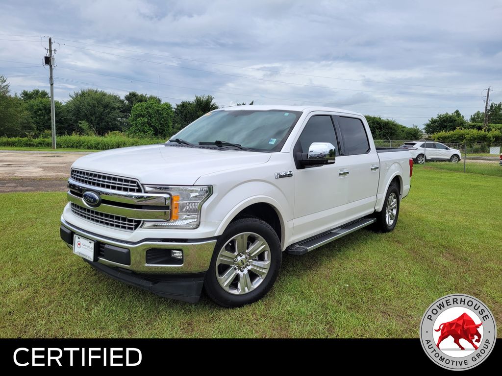 White Platinum Clearcoat Metallic 2018 Ford F-150 Pickup Truck 4X2 Automatic