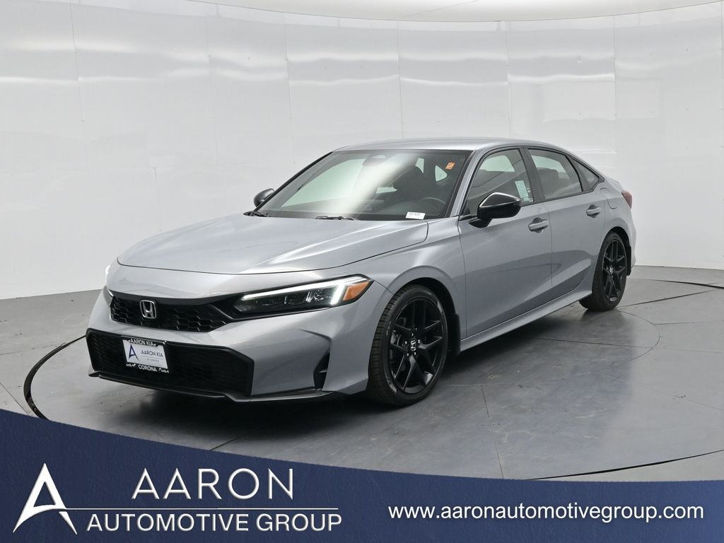 Urban Gray Pearl 2025 Honda Civic Sedan Front-Wheel Drive Continuously Variable Transmission