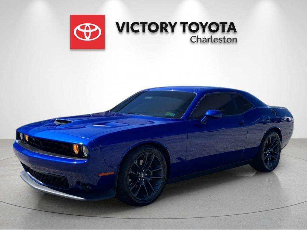 Indigo Blue 2020 Dodge Challenger R/T Scat Pack RWD Coupe Rear-Wheel Drive 8-Speed Automatic
