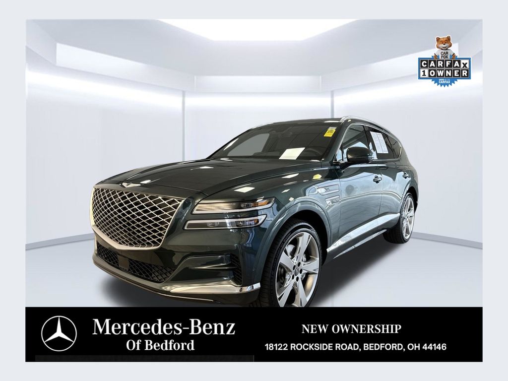 Cardiff Green 2021 Genesis GV80 SUV / Crossover All-Wheel Drive 8-Speed Automatic