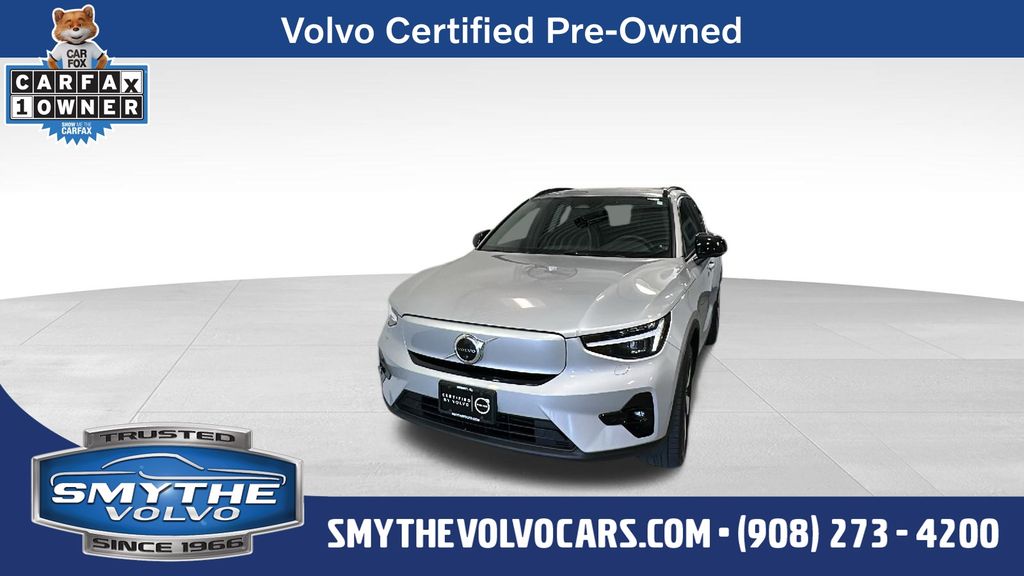 Silver 2023 Volvo XC40 Recharge SUV / Crossover All-Wheel Drive 1-Speed Automatic