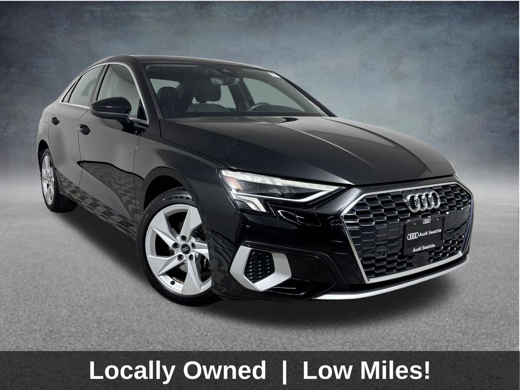 Mythos Black Metallic 2023 Audi A3 40 TFSI Premium FWD Sedan Front-Wheel Drive 7-Speed Automatic