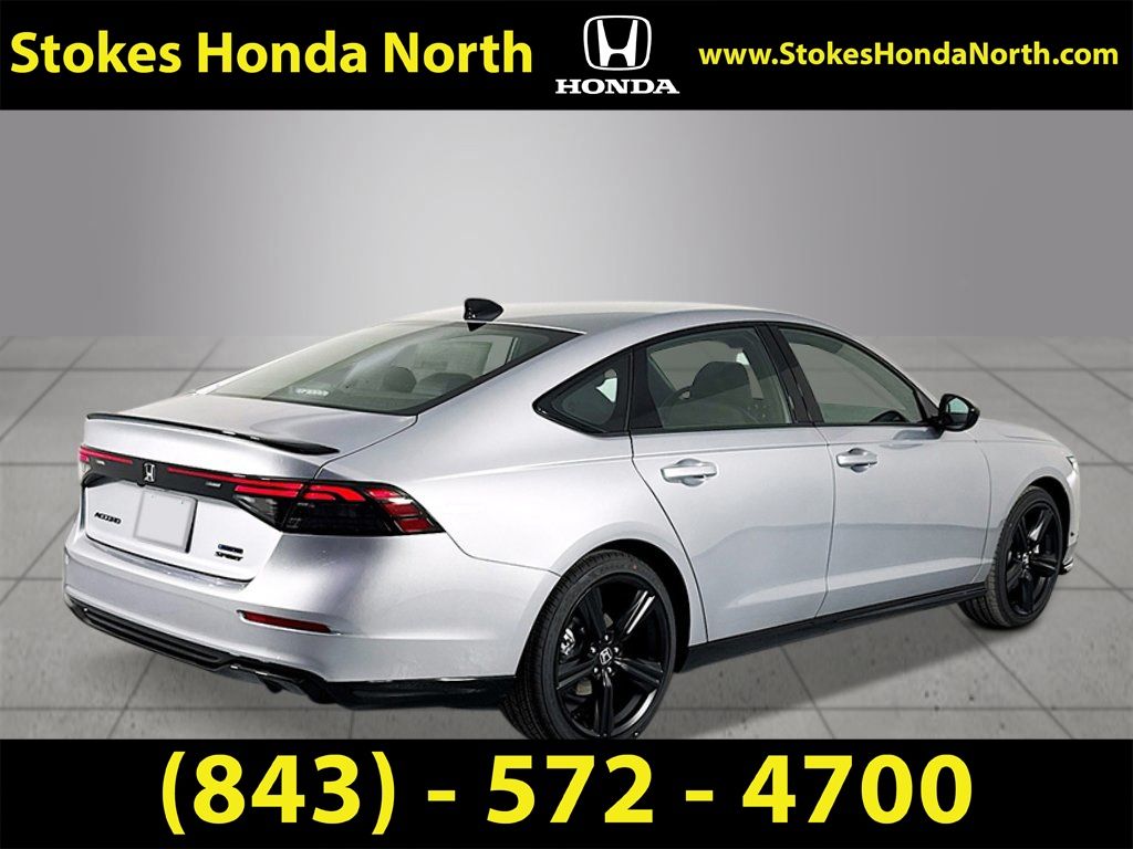 2026 Honda Accord Hybrid Sport-L Silver at Stokes Honda North