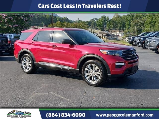 Rapid Red Metallic Tinted Clearcoat 2023 Ford Explorer SUV / Crossover All-Wheel Drive Automatic