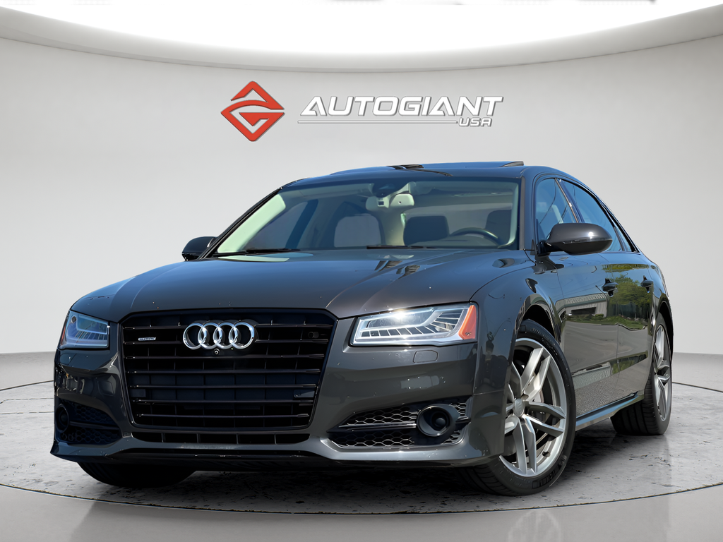 Gray Metallic 2017 Audi A8 L 3.0T quattro Sedan All-Wheel Drive 8-Speed Automatic