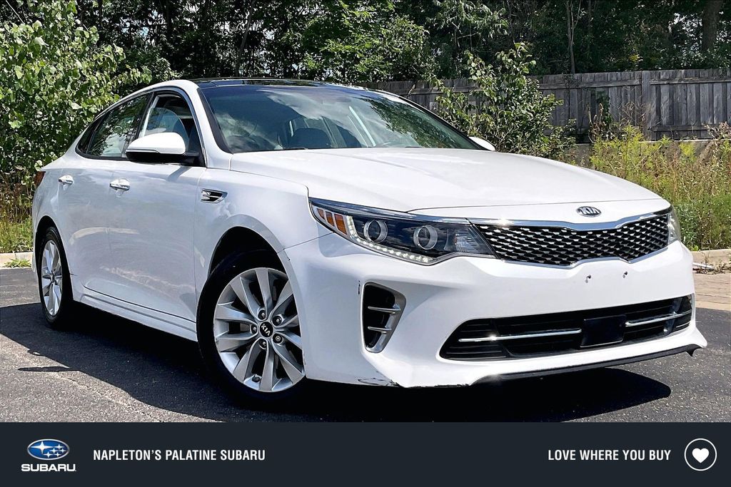 Snow White Pearl 2017 Kia Optima Sedan Front-Wheel Drive 6-Speed Automatic