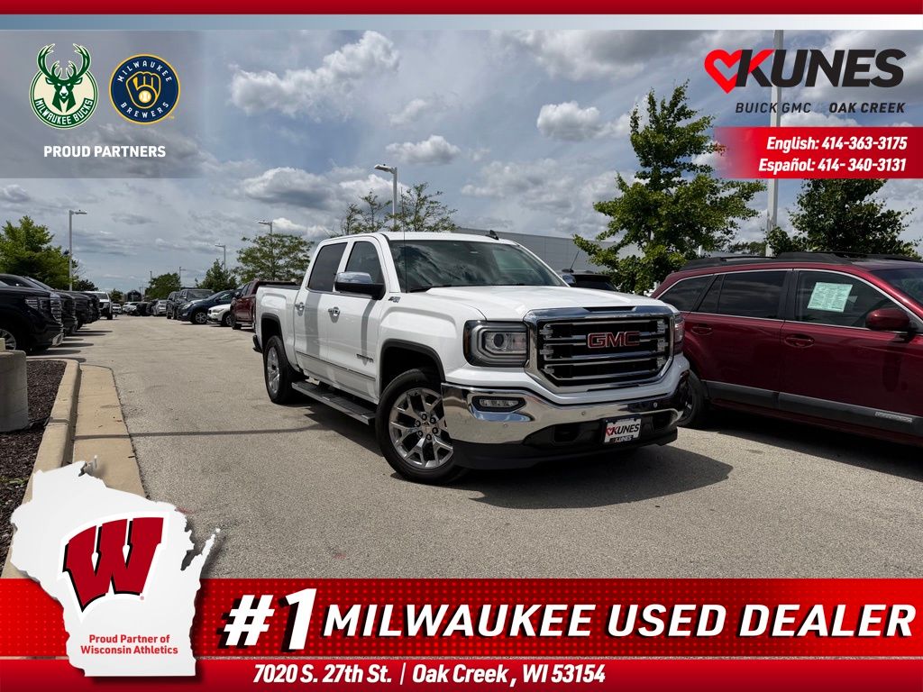Summit White 2017 GMC Sierra 1500 Pickup Truck Four-Wheel Drive 6-Speed Automatic Overdrive