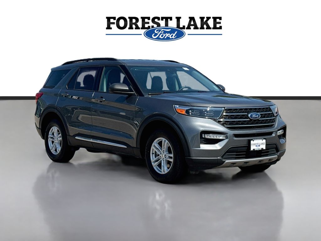 Carbonized Gray Metallic 2023 Ford Explorer SUV / Crossover All-Wheel Drive Automatic